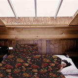 Therapy blanket and bedding set, brown autumn leaves.