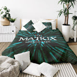 Set de ropa de cama con manta terapéutica y inscripción The Matrix