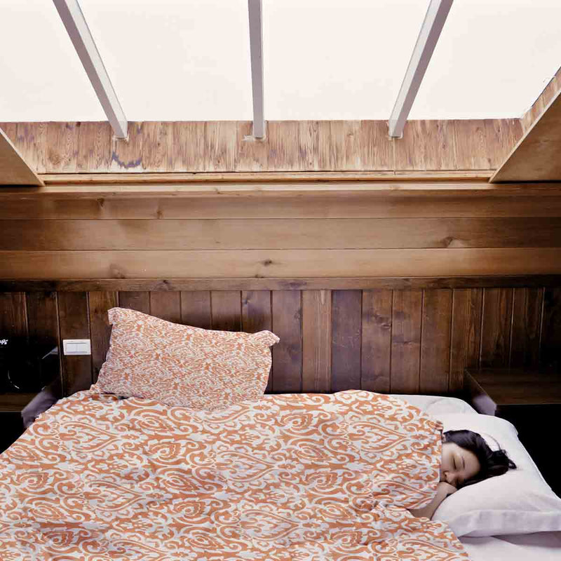 Therapy Blanket Bedding Set Boho Orange