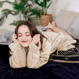 Set di biancheria da letto con coperta terapeutica Mystik