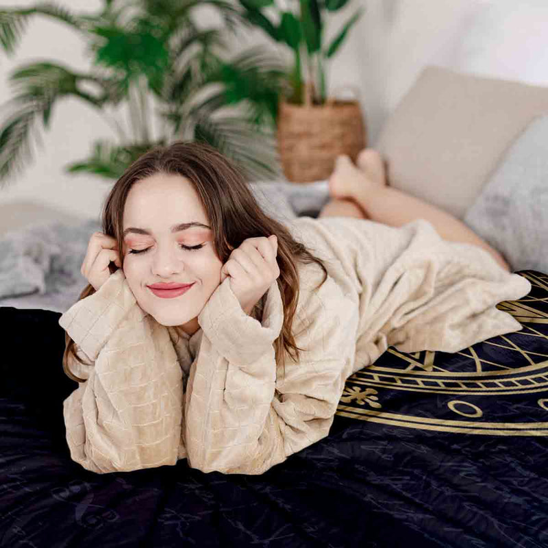 Set di biancheria da letto con coperta terapeutica Stella Bussola