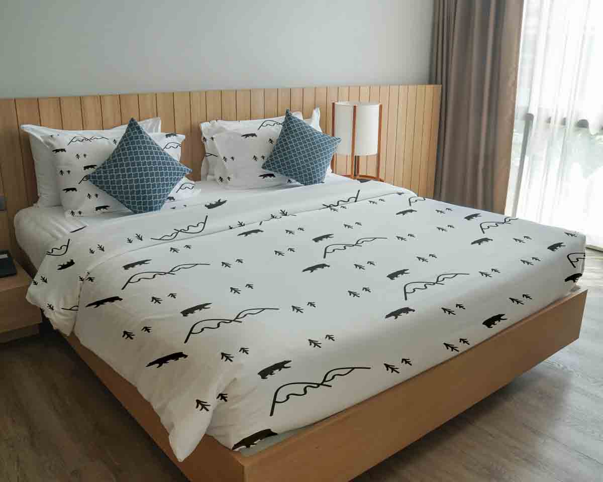 Set di biancheria da letto con coperta terapeutica Foresta in Canada