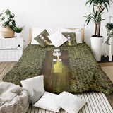 Therapy blankets bedding set green field
