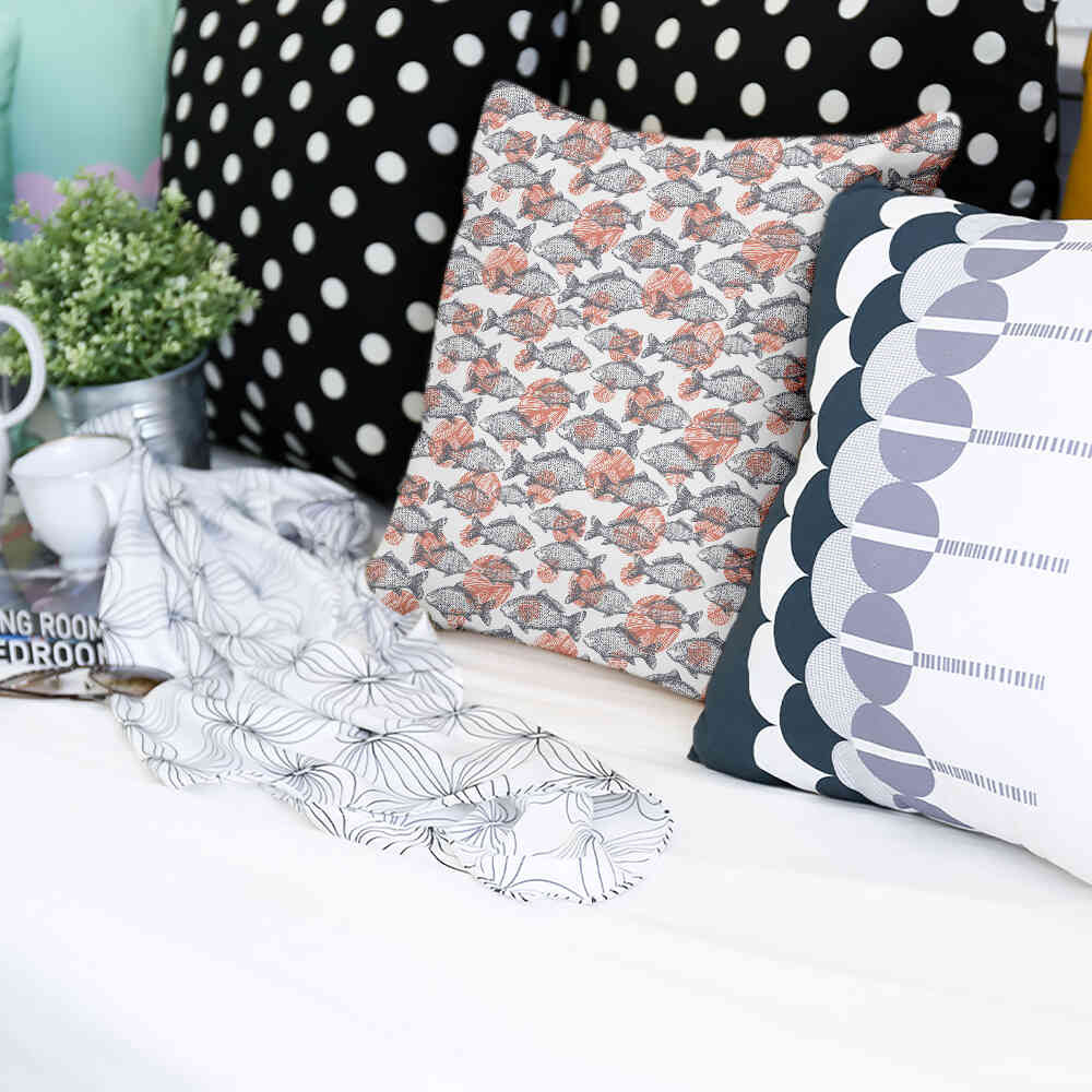 Cuscino sanitario pesci grigi