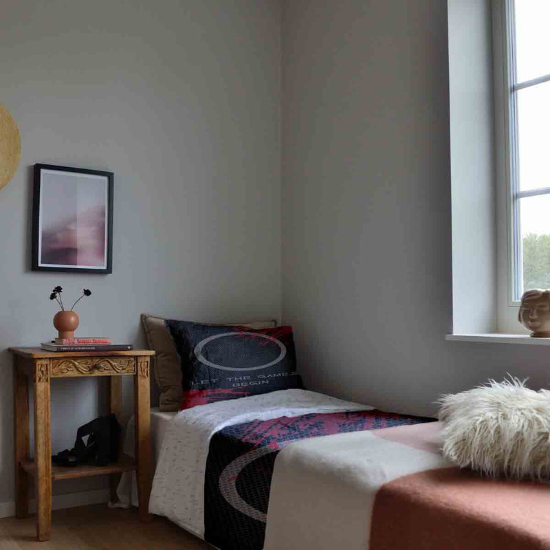 Juego de ropa de cama con manta terapéutica inicio del juego