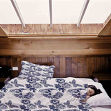 Therapy blankets bedding set, floral skull.