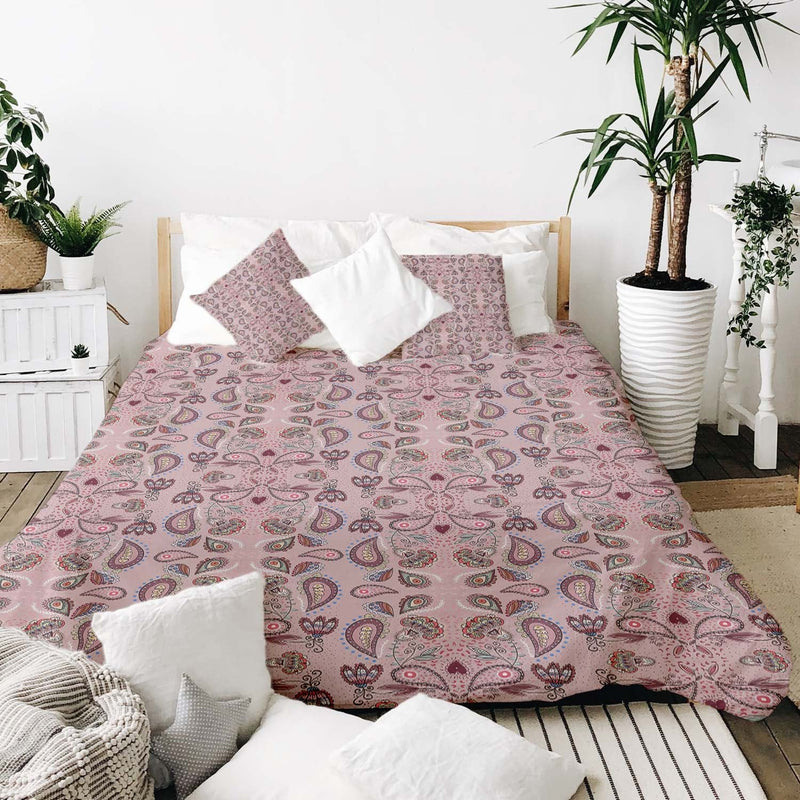 Set di biancheria da letto con coperta terapeutica Mandala rosa
