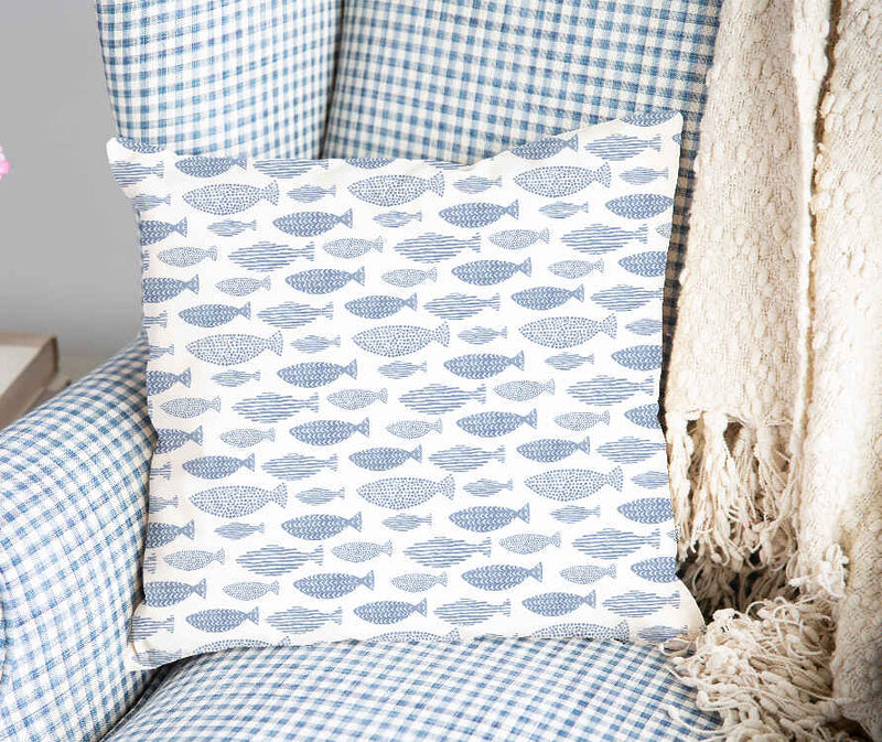 Cuscino sanitario pesci blu