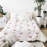 Set de ropa de cama con manta terapéutica y arbusto de bayas