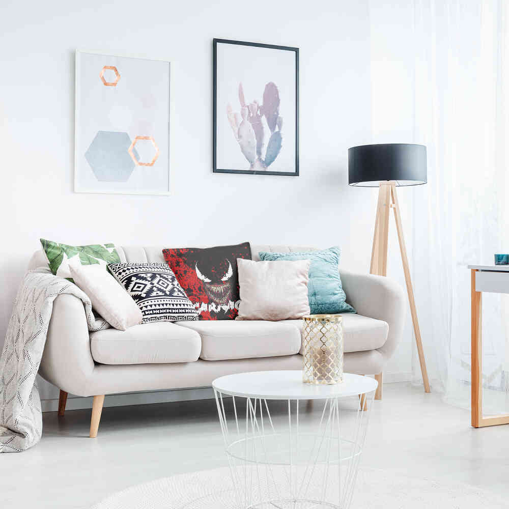 Gezondheidskussen Zwart Jokersgezicht