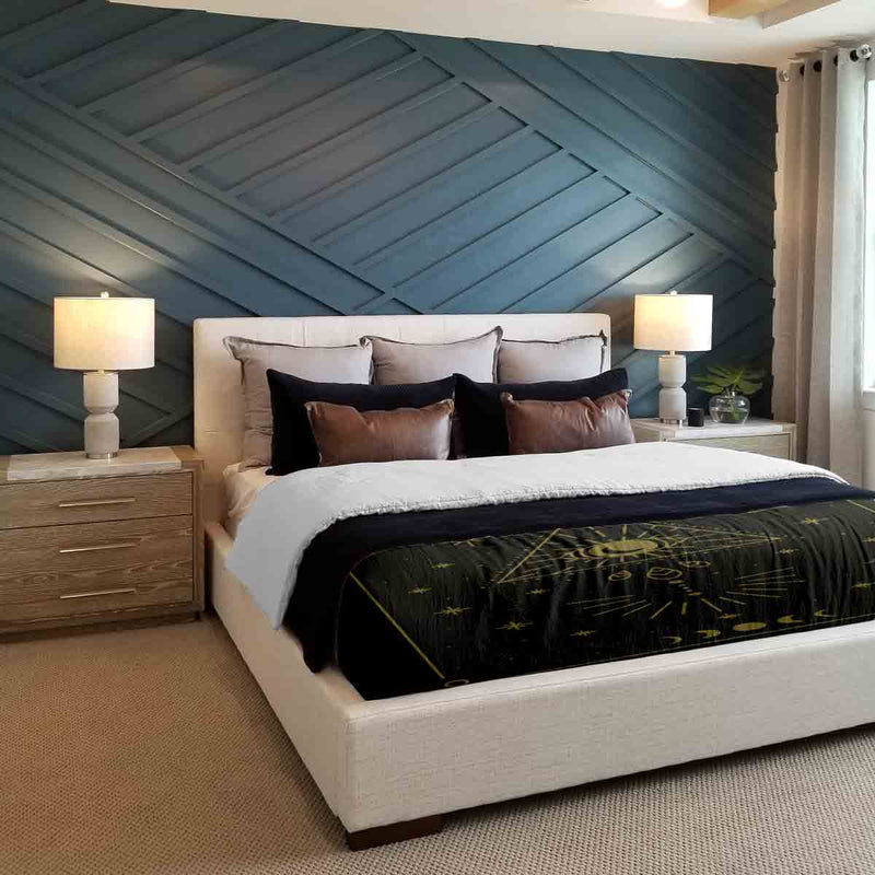Set di biancheria da letto con coperta terapeutica nero sole e cosmo