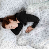 Therapy blankets bedding set grey with ivy