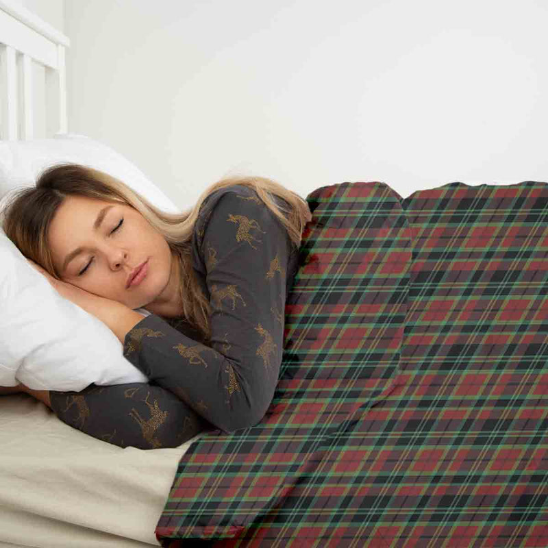 Therapiedekens katoenen hoes kerstachtig ruitpatroon