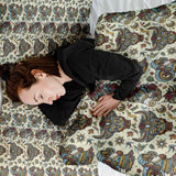Therapy blankets and bedding set with colorful animal heads.