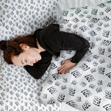 Set di biancheria da letto con coperte terapeutiche bianco Ha Ha
