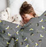 Therapy blanket bedding set, grey, magic hat.