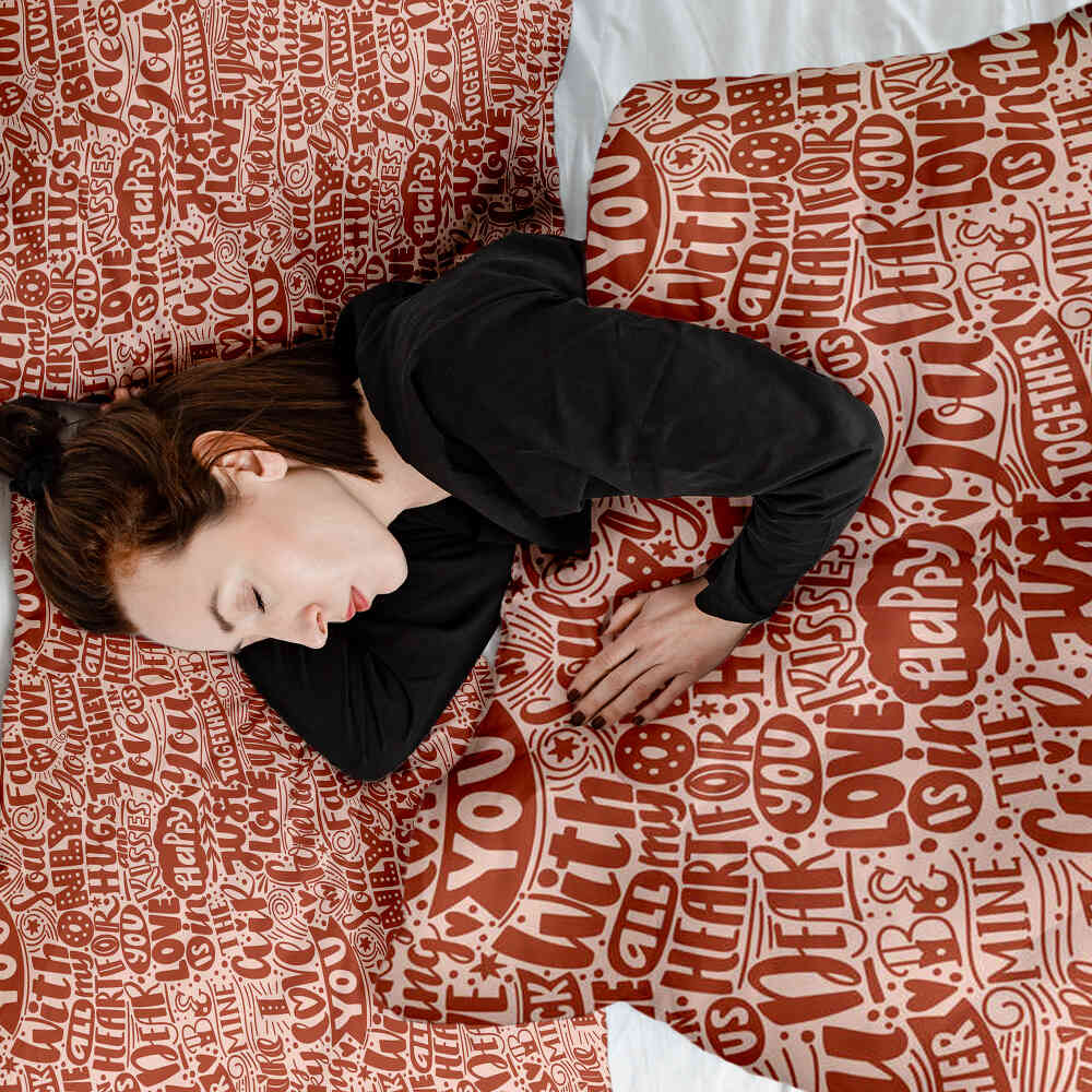 Set di biancheria da letto con coperta terapeutica Be Mine