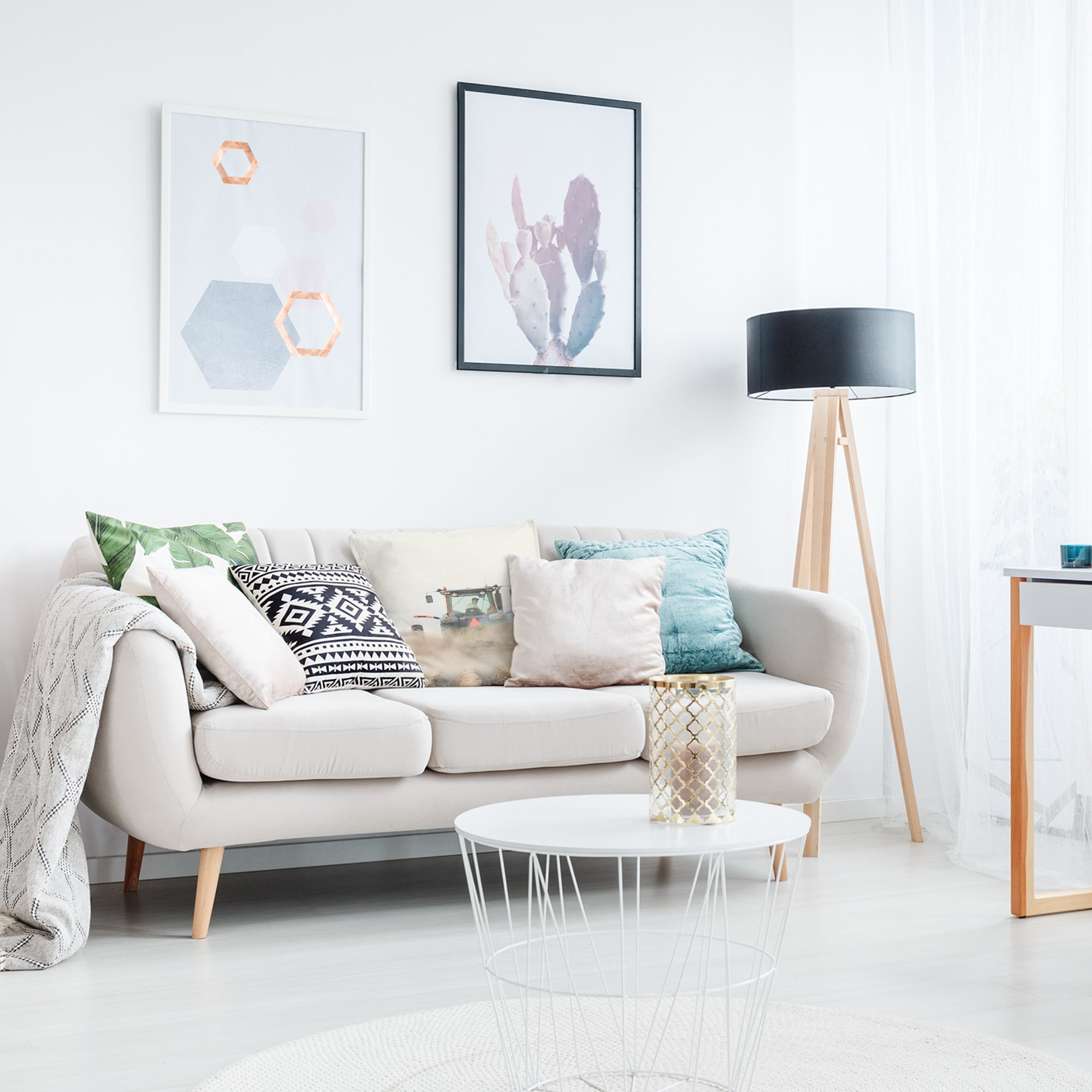 Gezondheidskussen tractor in actie