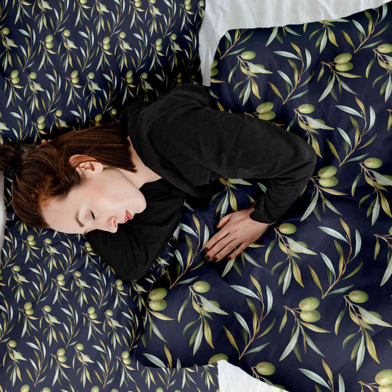 Set di biancheria da letto con coperte terapeutiche e olive