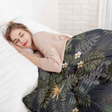 Set de ropa de cama con manta terapéutica Selva tropical