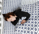 Coperte terapeutiche con rivestimento in cotone motivo marinaresco blu