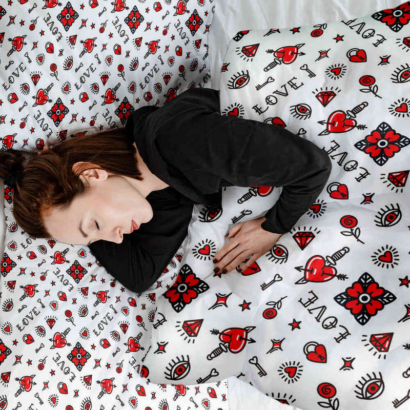 Therapy blanket bedding set mixed love