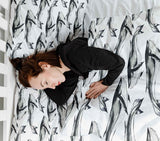 Coperte terapeutiche con rivestimento in cotone balena blu nera