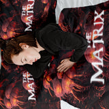Therapiedekens Beddengoed Set Rood The Matrix Schriftzug