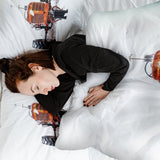 Set di biancheria da letto con coperta terapeutica Trattore in arancione