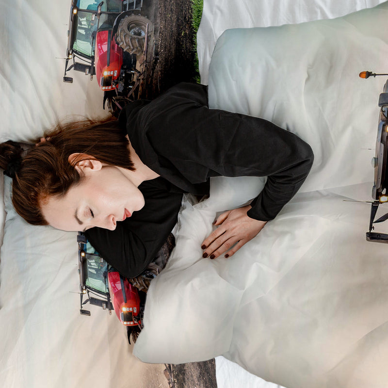 Set di biancheria da letto con coperta terapeutica e grande trattore
