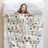 Set di biancheria da letto con coperte terapeutiche e dinosauri colorati