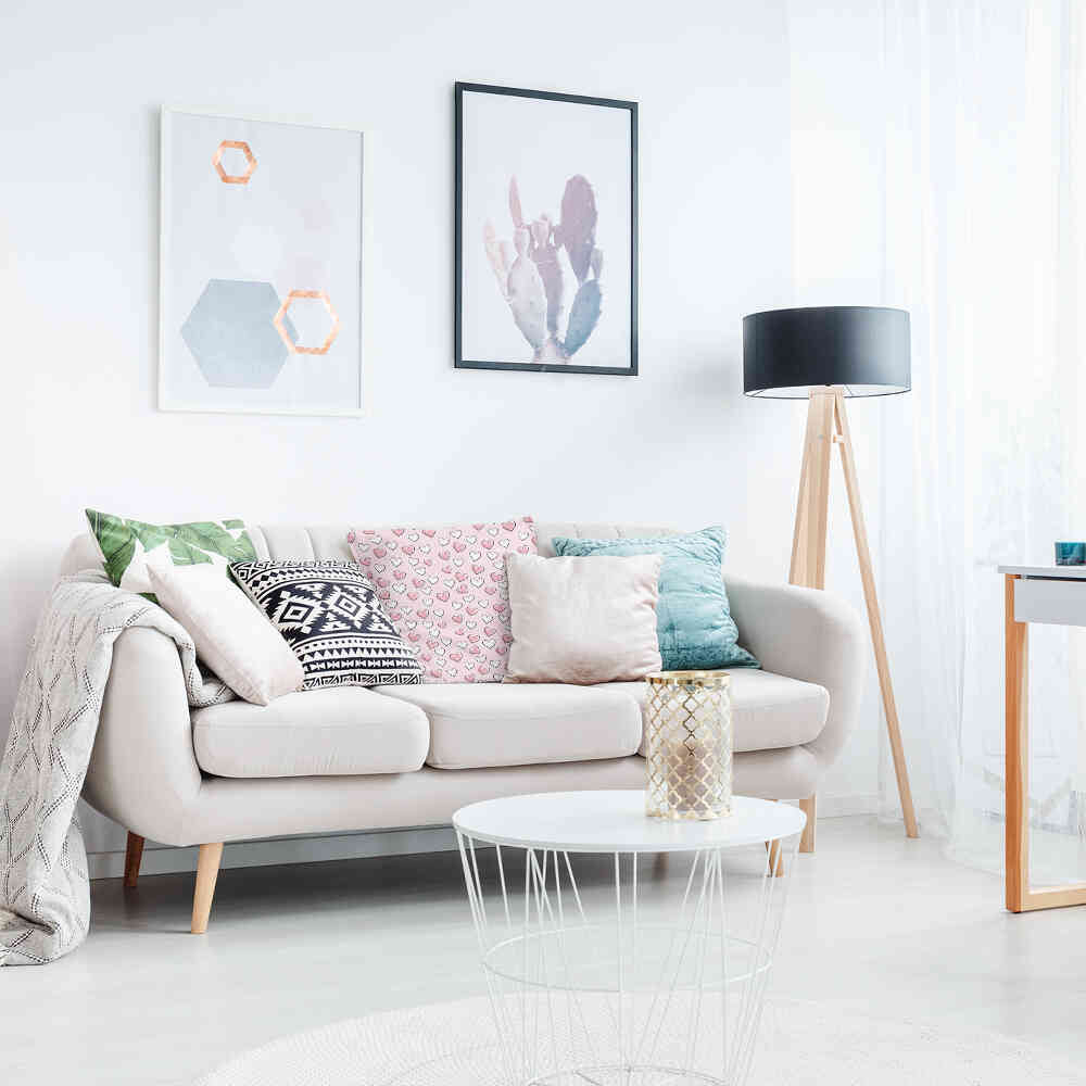 Almohada de salud con dulces corazones