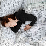 Therapy blankets bedding set grey farm