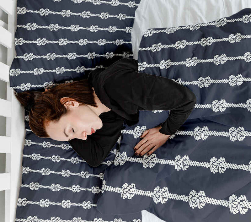 Coperte terapeutiche con rivestimento in cotone nodi marinari