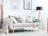 Health pillow white with black branches