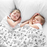 Set di biancheria da letto con coperta terapeutica Polo Nord