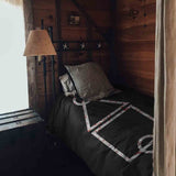 Therapy blanket and bedding set with bloody patterns.