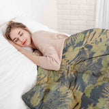 Set de ropa de cama con manta terapéutica bosque
