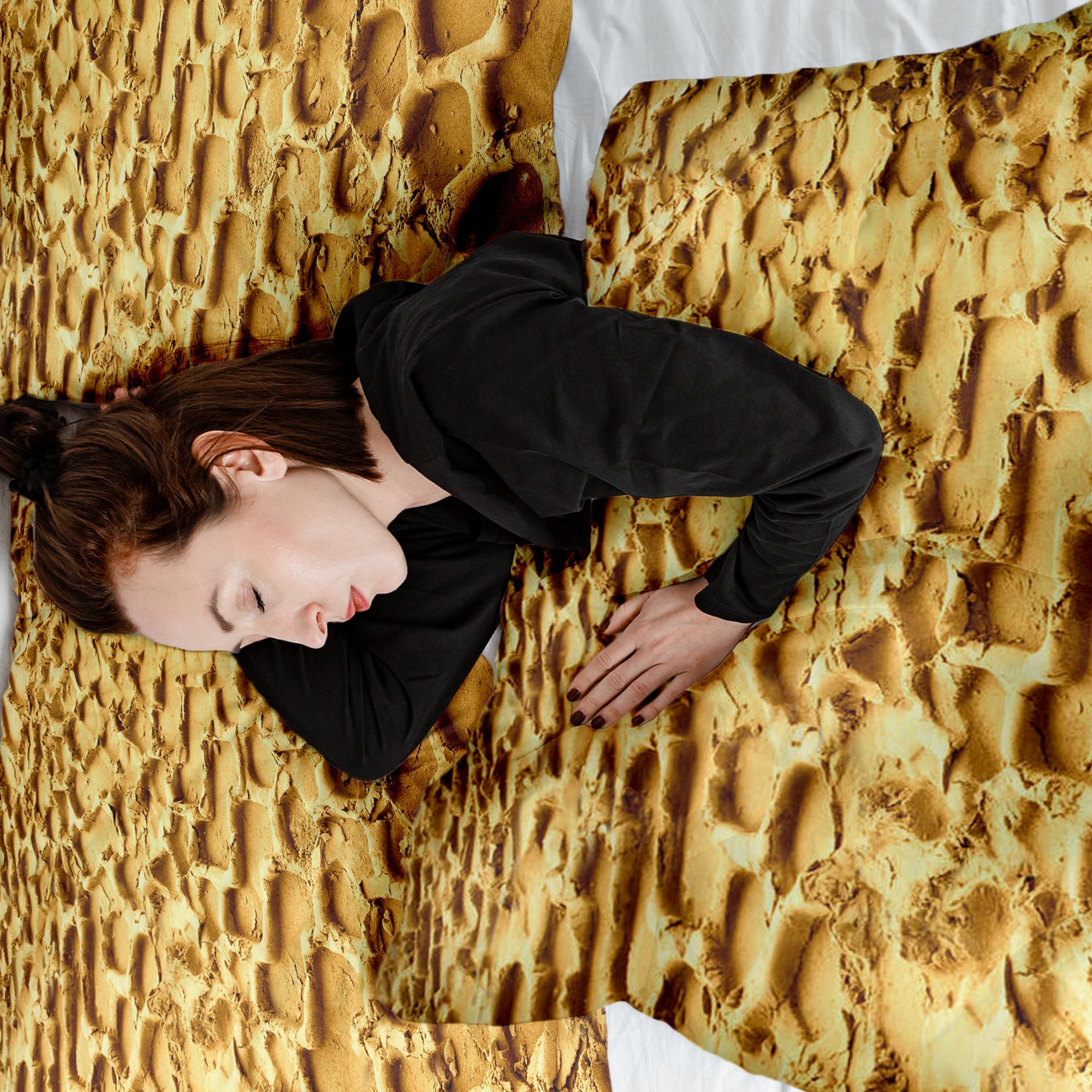 Set di biancheria da letto con coperta terapeutica impronta di pneumatico