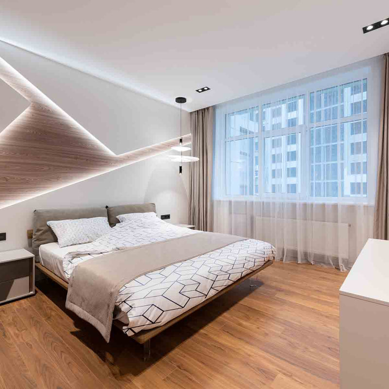 Set de ropa de cama con mantas terapéuticas y patrón negro
