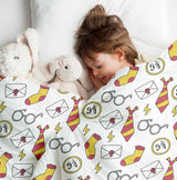 Coperte terapeutiche con rivestimento in cotone bianco magia scuola
