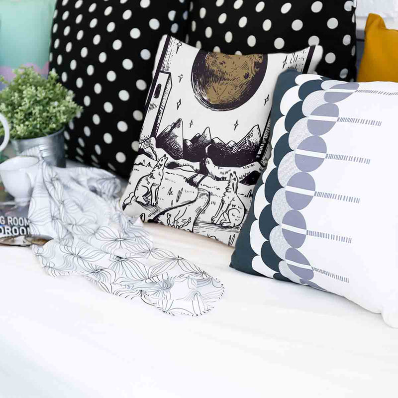 Almohada de salud Lobo y Luna