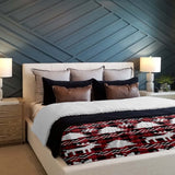 Therapy blankets and bedding set, checkered with Christmas motifs.