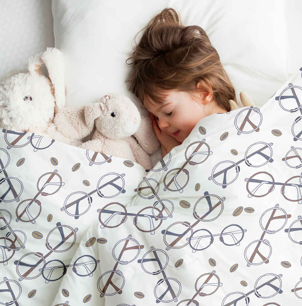 Set de ropa de cama con manta terapéutica y las gafas de Harry