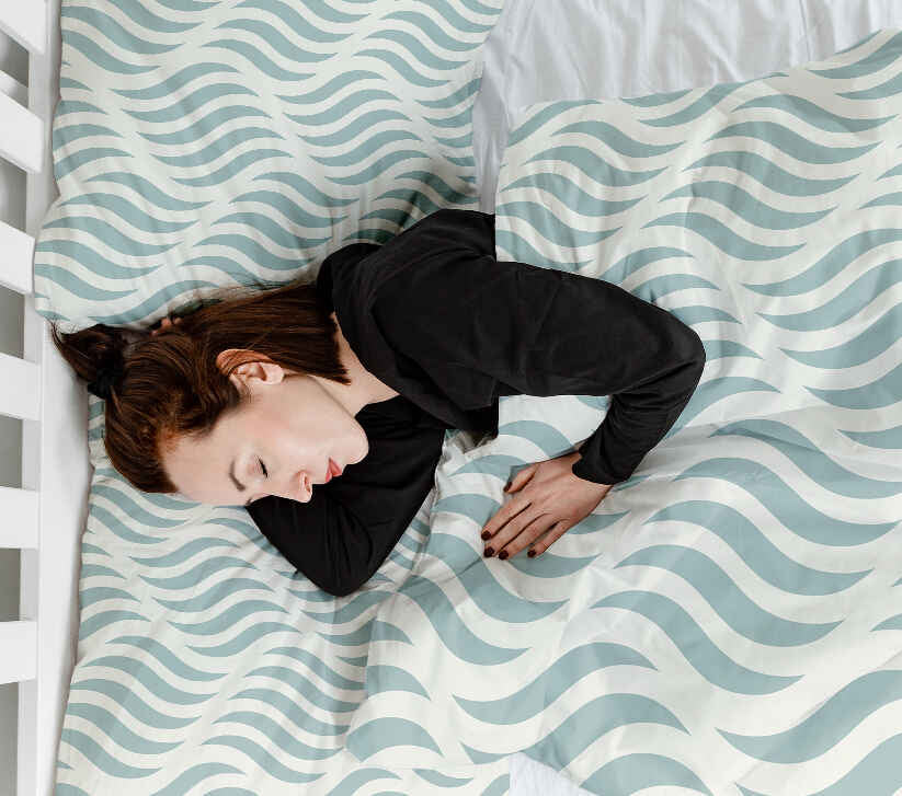 Therapiedekens Beddengoed Set abstracte golven