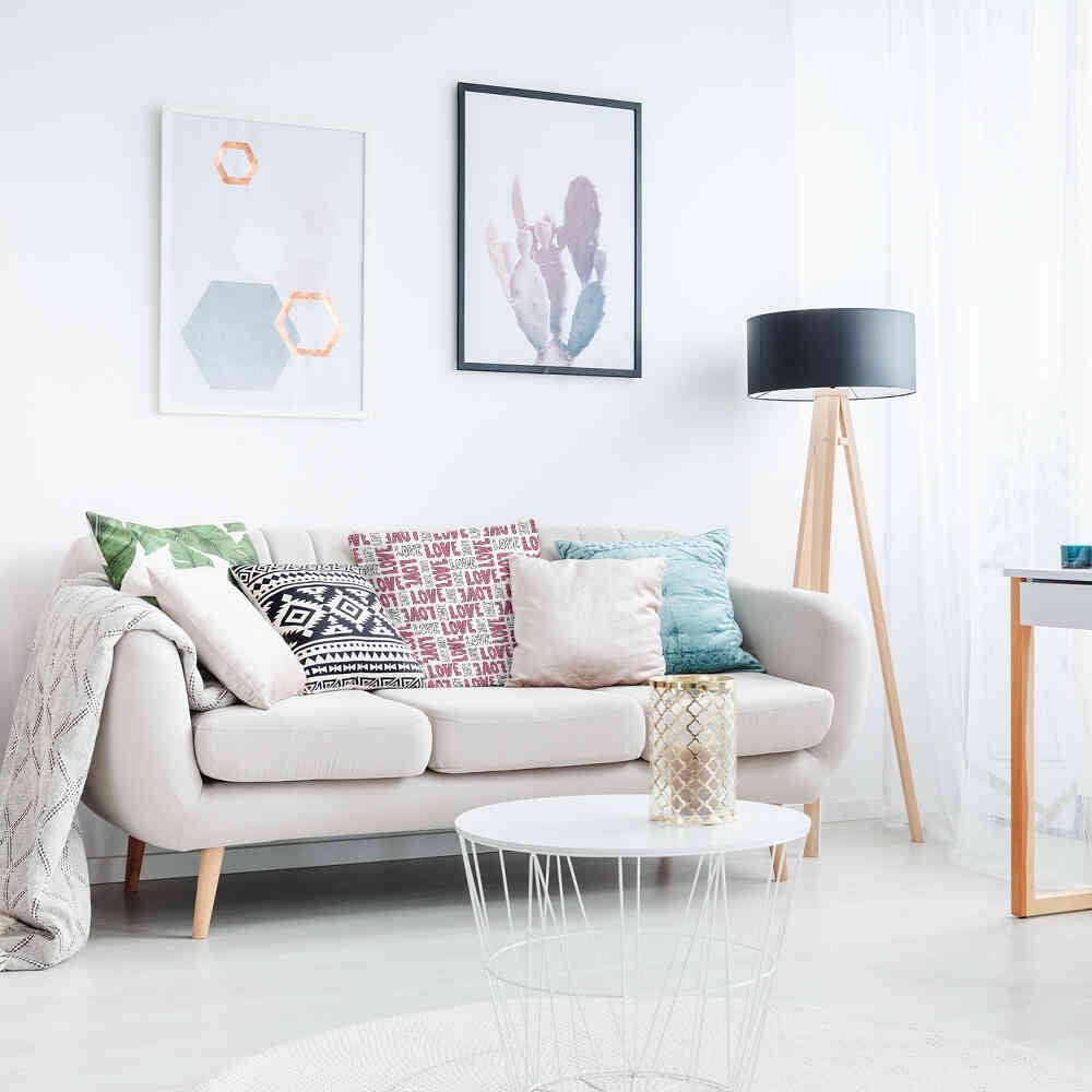 Cuscino salute bianco L.O.V.E