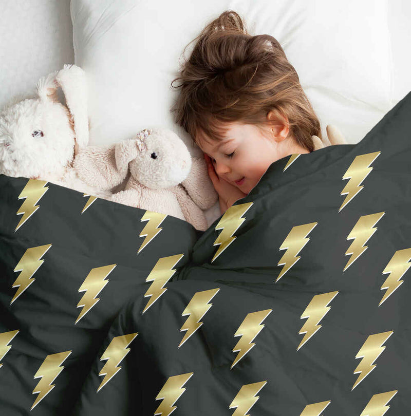 Coperte terapeutiche con rivestimento in cotone nero con Harry Blitz