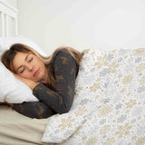 Therapy blankets bedding set, light snowstorm