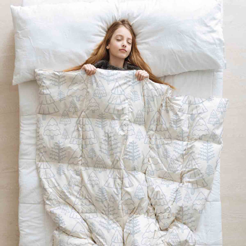 Therapy blanket and bedding set, delicate forest.