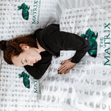 Set di biancheria da letto con coperta terapeutica bianca Matrix